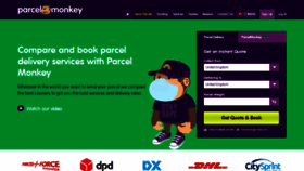 What Parcelmonkey.co.uk website looked like in 2021 (3 years ago)