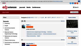 What Publications.edpsciences.org website looked like in 2021 (3 years ago)