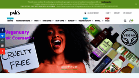 What Pakcosmetics.com website looked like in 2021 (3 years ago)