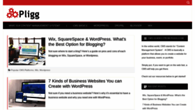 What Pligg.com website looked like in 2021 (4 years ago)