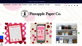 What Pineapplepaperco.com website looked like in 2021 (3 years ago)