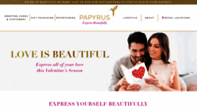 What Papyrusonline.com website looked like in 2021 (3 years ago)