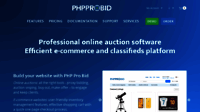 What Phpprobid.com website looked like in 2021 (3 years ago)