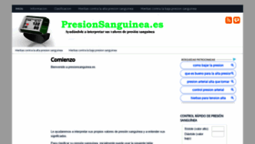 What Presionsanguinea.es website looked like in 2021 (3 years ago)