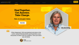 What Patientslikeme.com website looked like in 2021 (3 years ago)