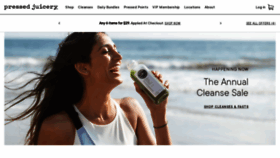 What Pressedjuicery.com website looked like in 2021 (3 years ago)
