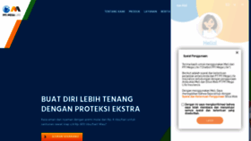 What Pfimegalife.co.id website looked like in 2021 (3 years ago)
