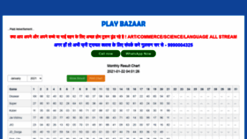 What Playbazaar.xyz website looked like in 2021 (3 years ago)