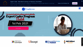 What Prepbytes.com website looked like in 2021 (3 years ago)