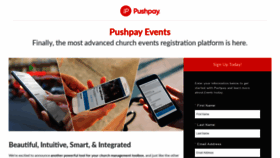 What Pushpayevents.com website looked like in 2021 (3 years ago)