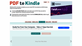 What Pdf2kindle.com website looked like in 2021 (3 years ago)