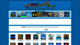What Physicsgames.net website looked like in 2021 (3 years ago)