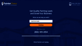 What Paintingleads.com website looked like in 2021 (3 years ago)