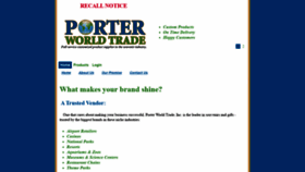 What Porterworldtrade.com website looked like in 2021 (3 years ago)