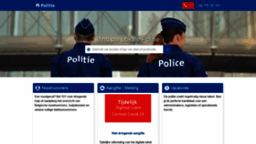 What Politie.be website looked like in 2021 (3 years ago)
