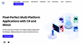 What Platform.uno website looked like in 2021 (4 years ago)