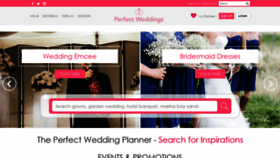 What Perfectweddings.sg website looked like in 2021 (3 years ago)