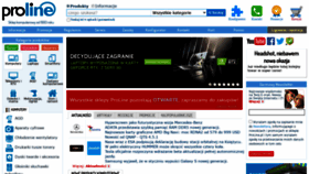 What Proline.pl website looked like in 2021 (3 years ago)