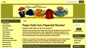 What Paperdollreview.com website looked like in 2021 (3 years ago)