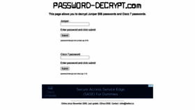 What Password-decrypt.com website looked like in 2021 (3 years ago)
