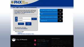 What Payonline.phoenix.gov website looked like in 2021 (3 years ago)