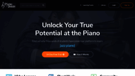 What Pianowithjonny.com website looked like in 2021 (3 years ago)