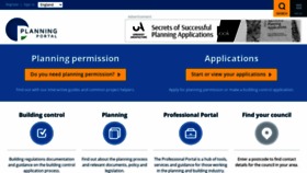 What Planningportal.co.uk website looked like in 2021 (3 years ago)