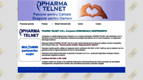 What Pharmatelnet.ro website looked like in 2021 (3 years ago)