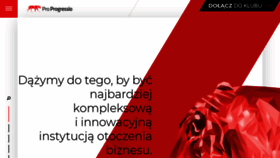 What Proprogressio.pl website looked like in 2021 (3 years ago)