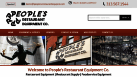 What Peoplesrestaurantequipco.com website looked like in 2021 (3 years ago)