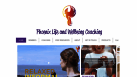 What Phoenixlifecoach.co.uk website looked like in 2021 (3 years ago)