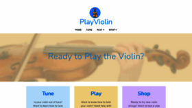 What Playviolin.com website looked like in 2021 (3 years ago)