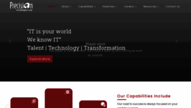 What Precisiontechcorp.com website looked like in 2021 (3 years ago)