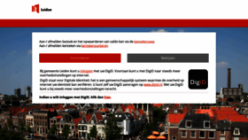 What Parkeren.leiden.nl website looked like in 2021 (3 years ago)