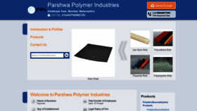 What Parshwapolymer.in website looked like in 2021 (3 years ago)
