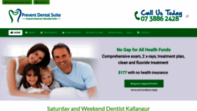 What Preventdentalsuite.com.au website looked like in 2021 (3 years ago)