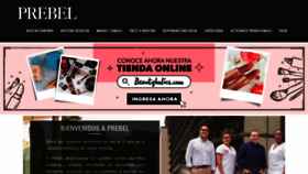 What Prebel.com website looked like in 2021 (3 years ago)