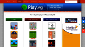 What Play.vg website looked like in 2021 (4 years ago)
