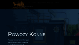 What Powozykonne.com website looked like in 2021 (3 years ago)