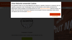 What Prophete.de website looked like in 2021 (3 years ago)