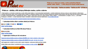 What Pridat.eu website looked like in 2021 (3 years ago)