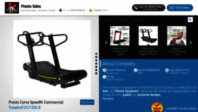 What Prestofitness.in website looked like in 2021 (3 years ago)