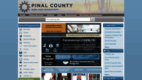 What Pinal.gov website looked like in 2021 (3 years ago)