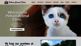 What Pelhamanimalclinic.com website looked like in 2021 (3 years ago)