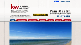 What Pammartinbeachvacations.com website looked like in 2021 (3 years ago)