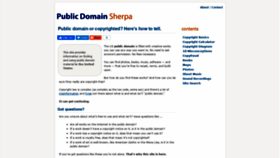 What Publicdomainsherpa.com website looked like in 2021 (3 years ago)