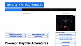 What Pokemonpsychicadventures.com website looked like in 2021 (3 years ago)