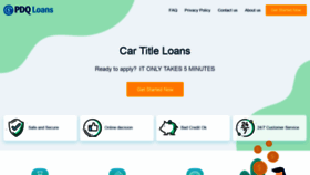 What Pdqtitleloans.com website looked like in 2021 (3 years ago)