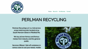 What Perlmanrecycling.com website looked like in 2021 (3 years ago)