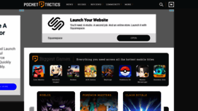 What Pockettactics.com website looked like in 2021 (3 years ago)